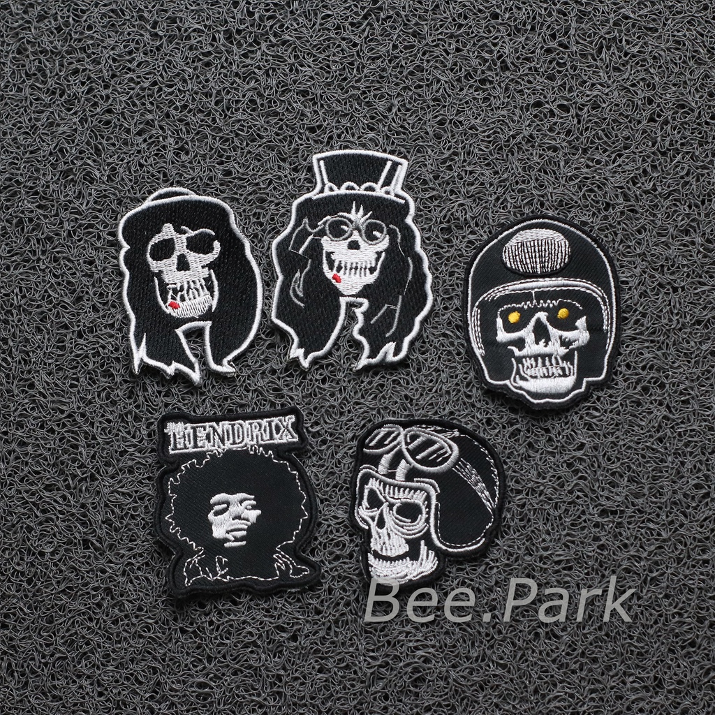 Patch Bordir Jahit Emblem Tengkorak Murah Berkualitas