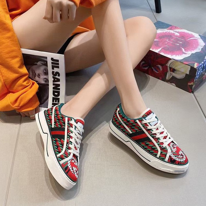 [✅BISA COD] 2228 LUXURY GG KNITTED SNEAKERS (REAL PICTURE)