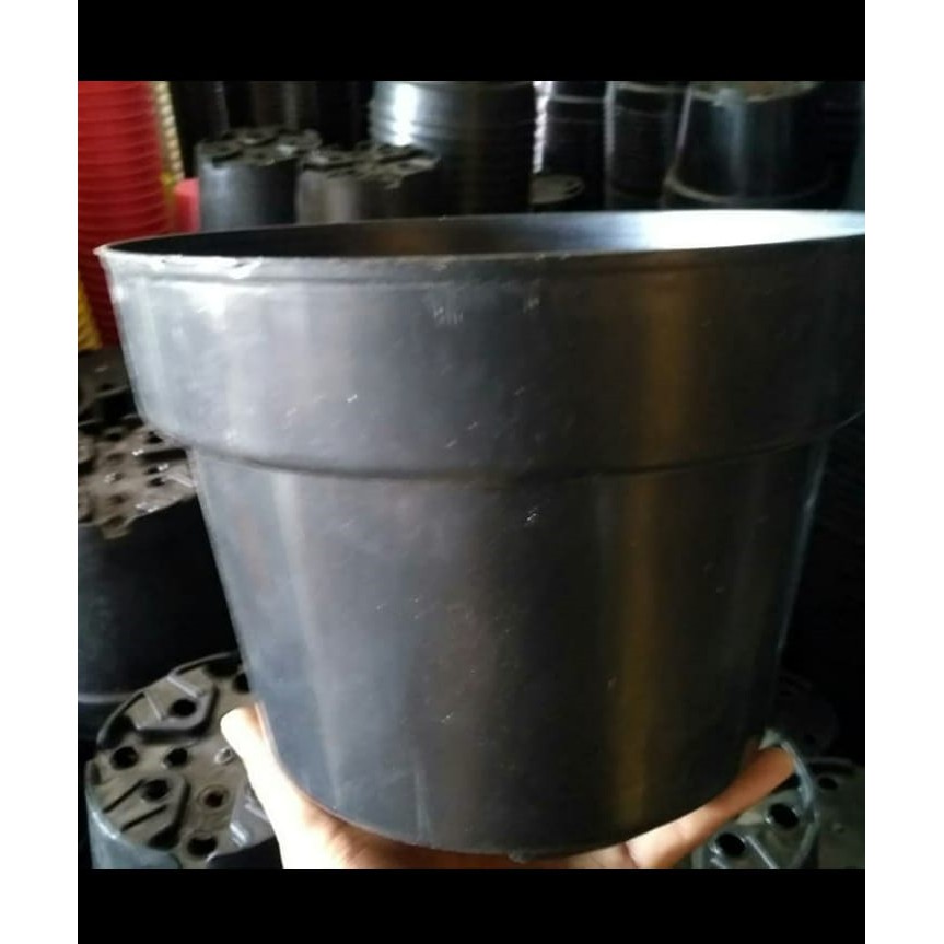 Pot Plastik Hitam 17cm Pot Plastik