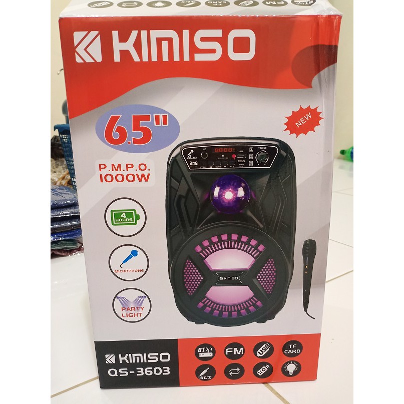 [SUPER BASS] SPEAKER BLUETOOTH UKURAN BESAR 6,5 INCH SUPER BASS / SPEAKER BLUETOOTH KIMISO 6,5INCH