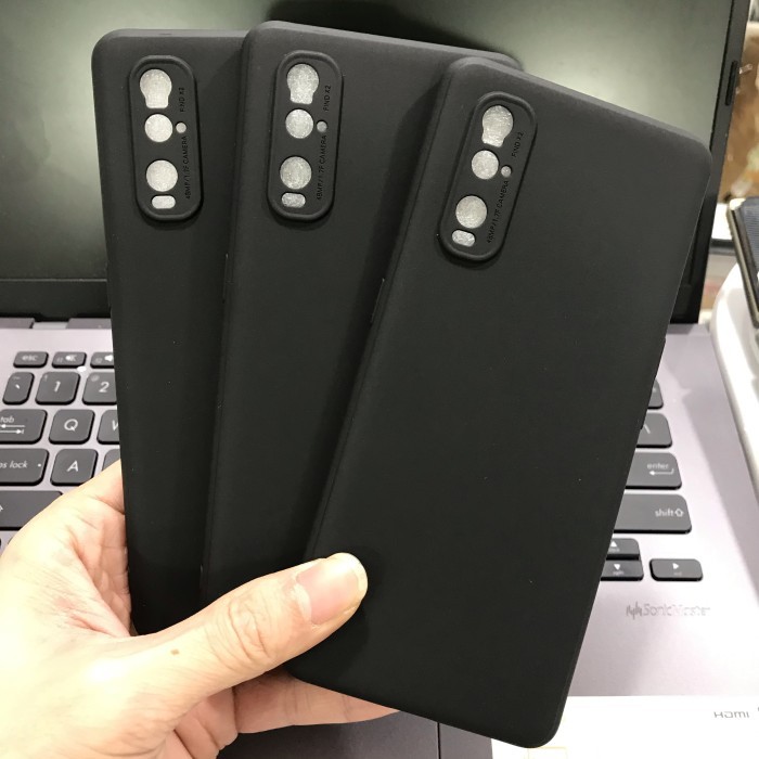 PREMIUM BLACK MATTE WITH CAMERA PROTECTOR FOR OPPO FIND X2