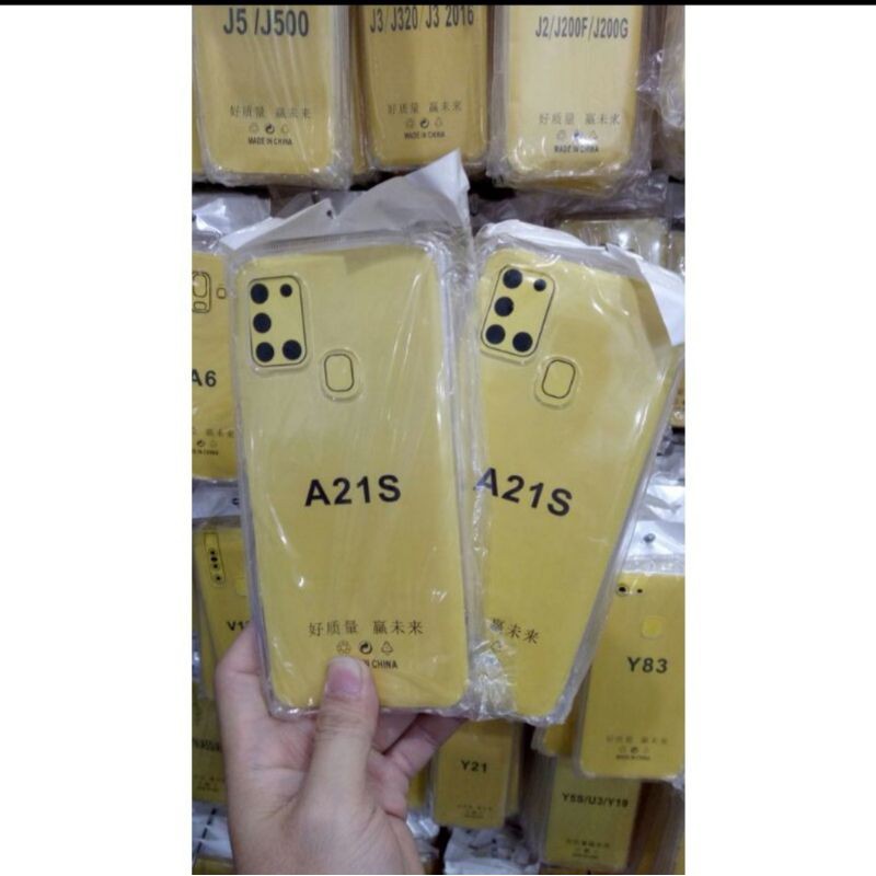 CASE SAMSUNG A21S Teansparan anti crack Silicon Bening Softcase TPU