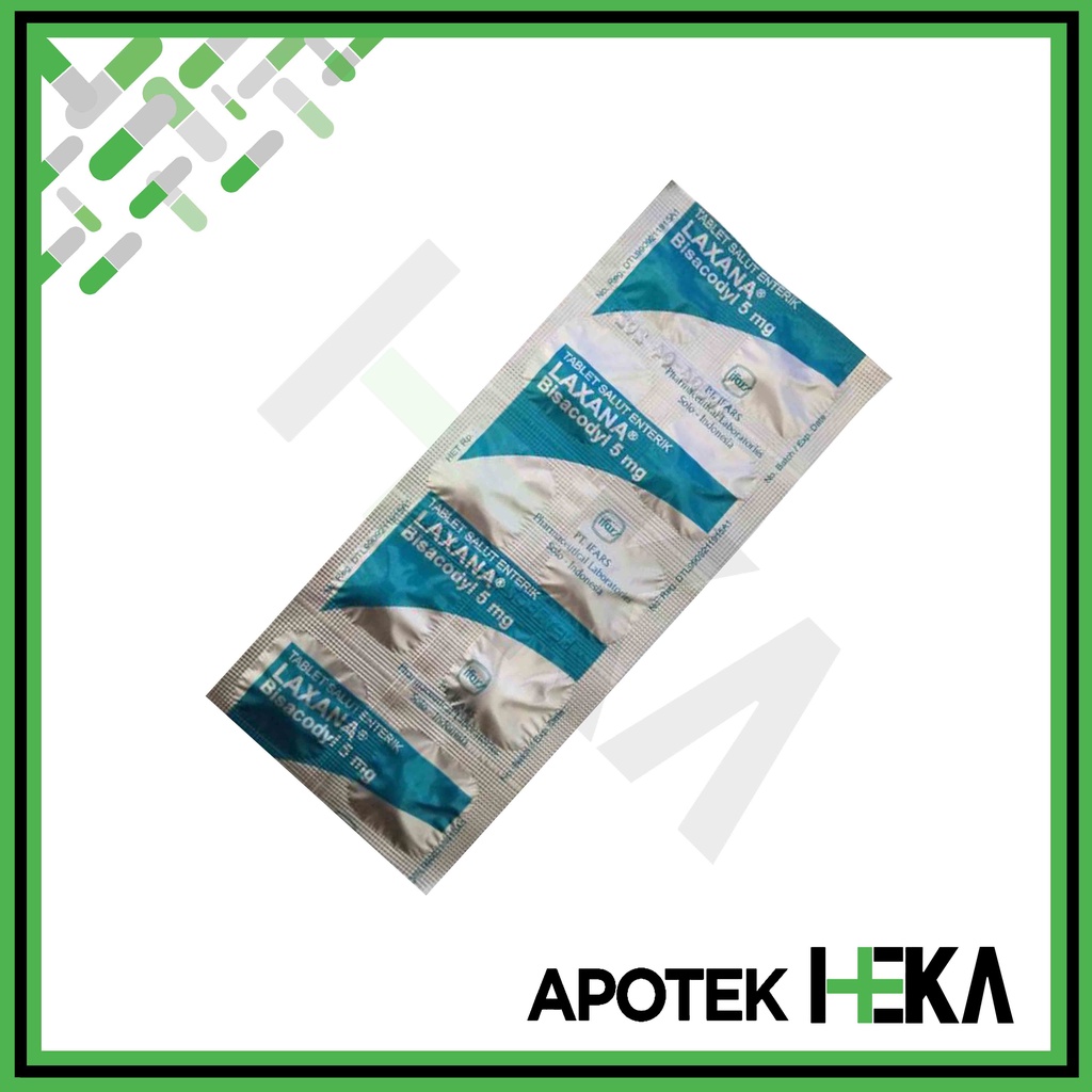 Laxana Tablet Strip isi 10 Tablet - Konstipasi Sembelit Susah BAB (SEMARANG)