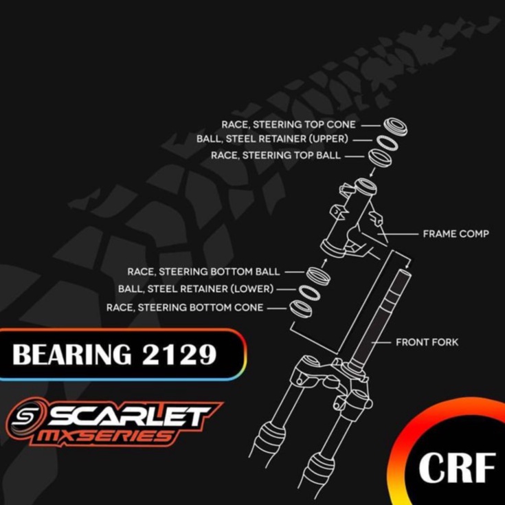 BEARING KOMSTIR COMSTIR KLX 150 CRF 150 L WR 155 SCARLET RACING