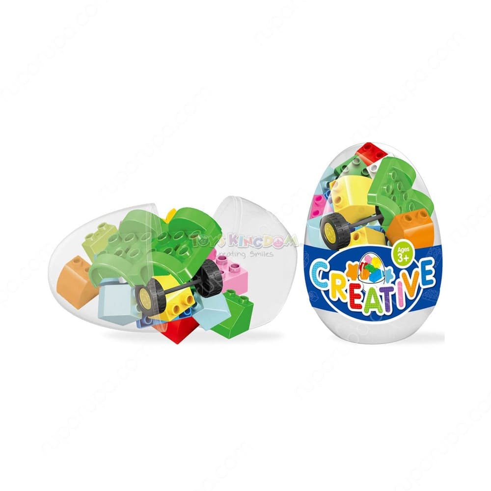 Kiddy Star Mainan Balok Egg Cars / Mainan Bloks Anak ORI