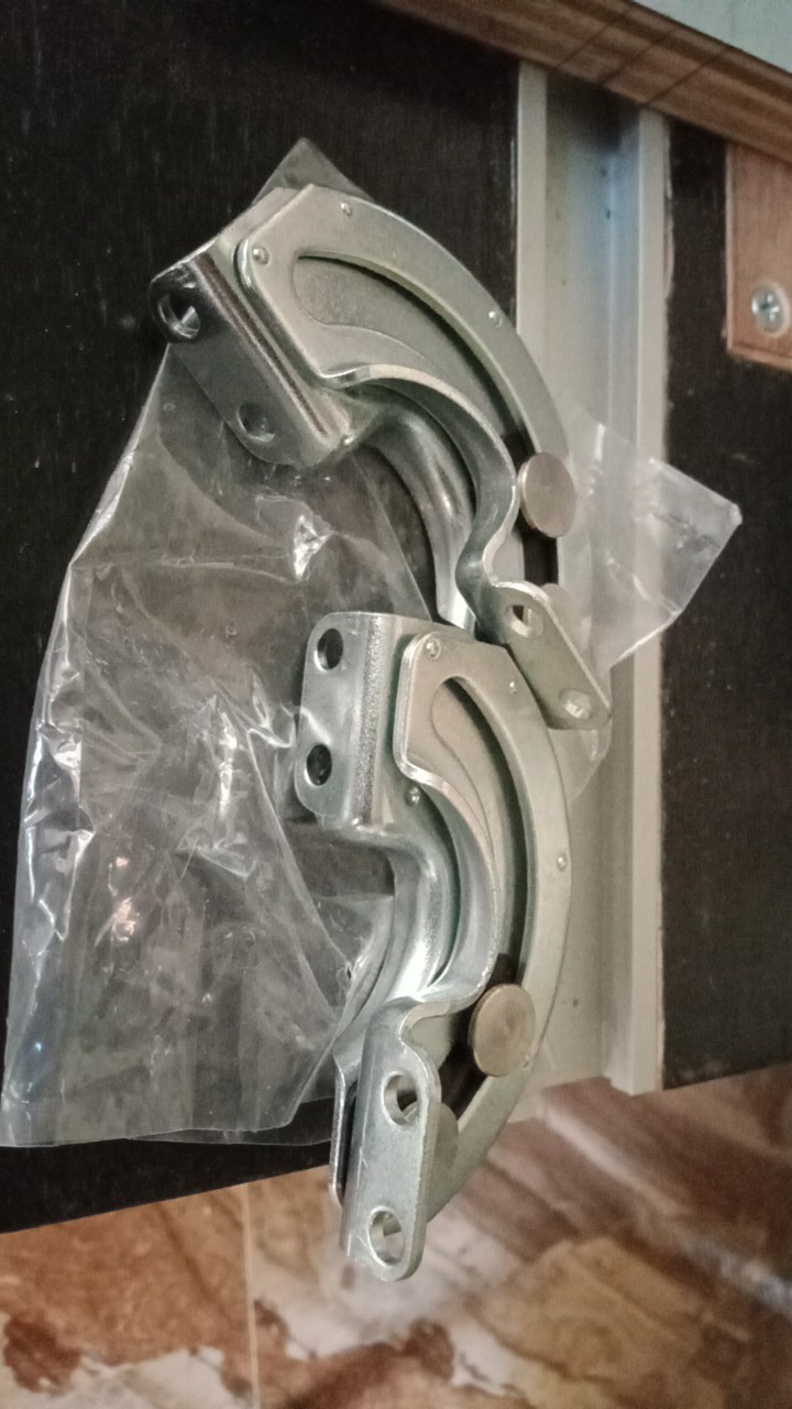 Neva 2pcs Engsel Geser 90 Derajat Bahan Carbon Steel Untuk Pintu Lemari Industri