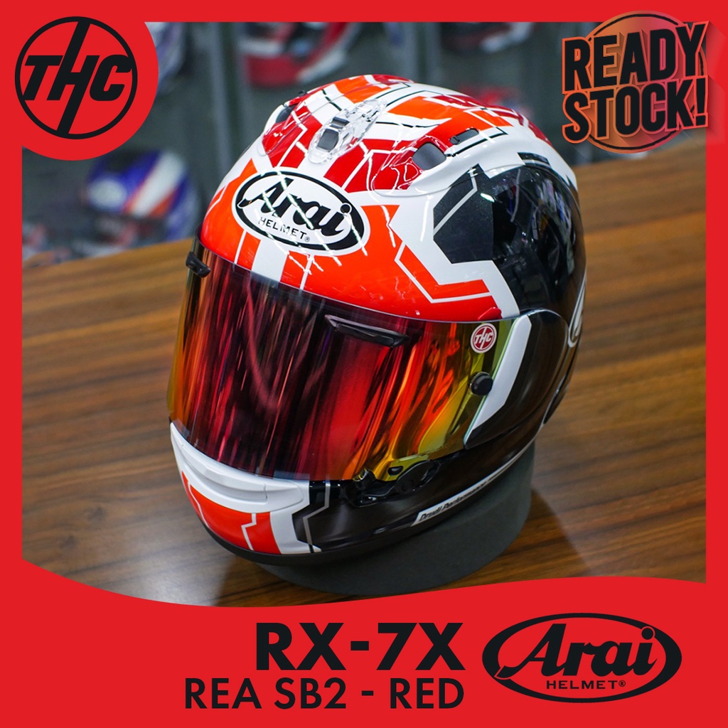 Jual ARAI RX7X REA SB2 FULL FACE HELMET SB 2 REA RED ORIGINAL Shopee