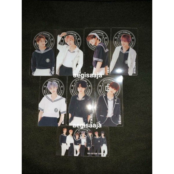 CLEAR BOOKMARK BACK TO SCHOOL B2S 2021 NCT DREAM MARK RENJUN JENO HAECHAN JAEMIN CHENLE JISUNG GROUP