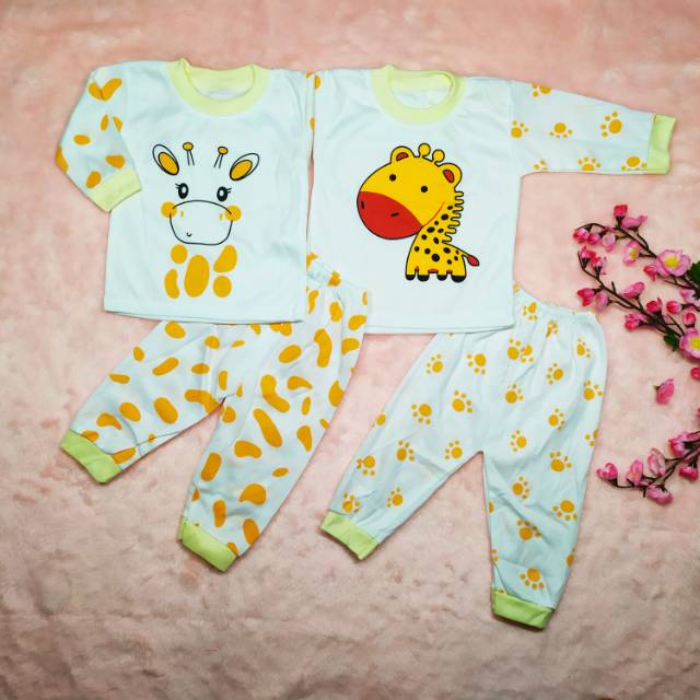 Pakaian Bayi Size 0-12bulan / Piyama anak / Baju Tidur Bayi / Setelan Anak Lengan Panjang