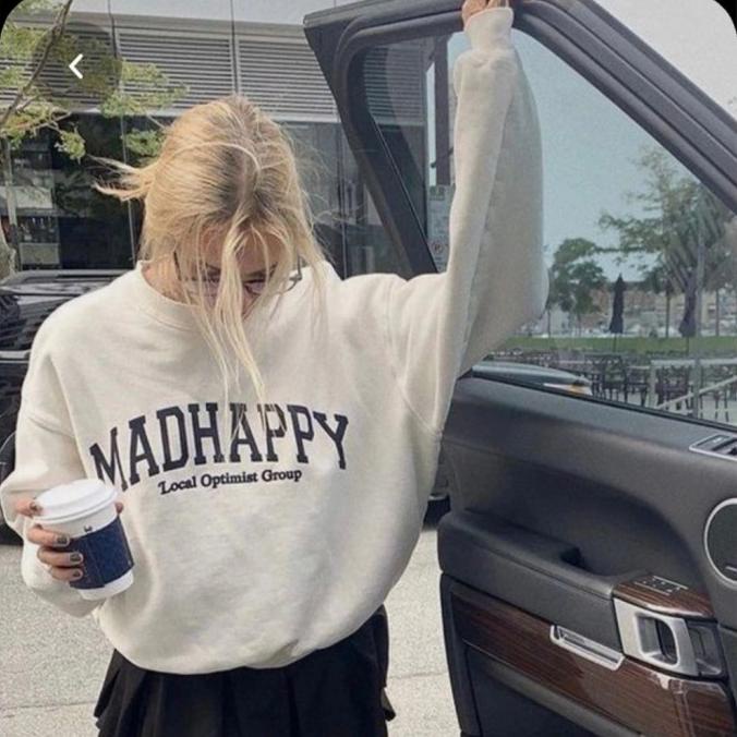 Sweater Pria Wanita Oversize/Sweater Wanita Korea Madhappy M-Xxl - Army, M Murah