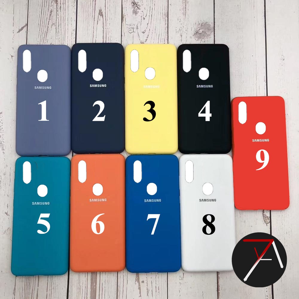 Samsung Galaxy A20s Silicone Full Cover Soft Case Softcase Silikon Casing Original