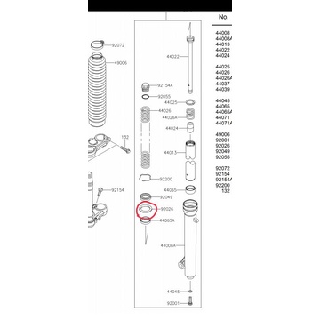 ring tatakan per shock sok depan klx 150 bf klx 140 ORIGINAL