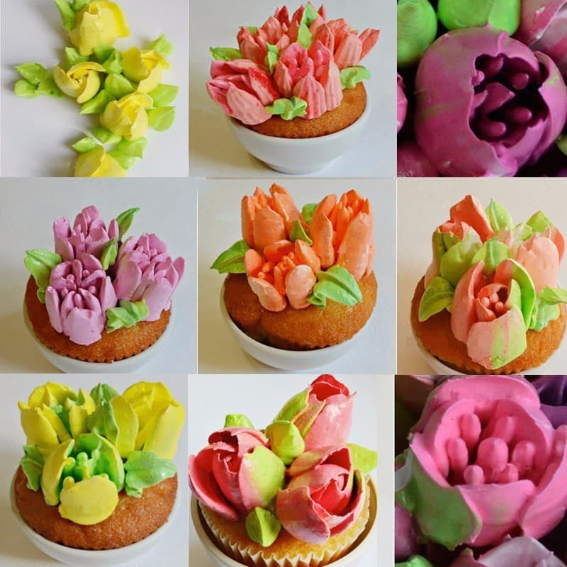 Russian Tulip Icing Piping Nozzles (7pcs)