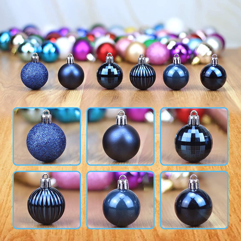 36PCS 4cm Christmas Decoration Hanging Ball for Xmas Tree，Holiday ，Wedding， Party