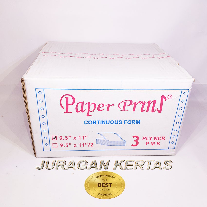 

CONTINUOUS FORM 9.5 X 11 3PLY PAPERPRYRNS
