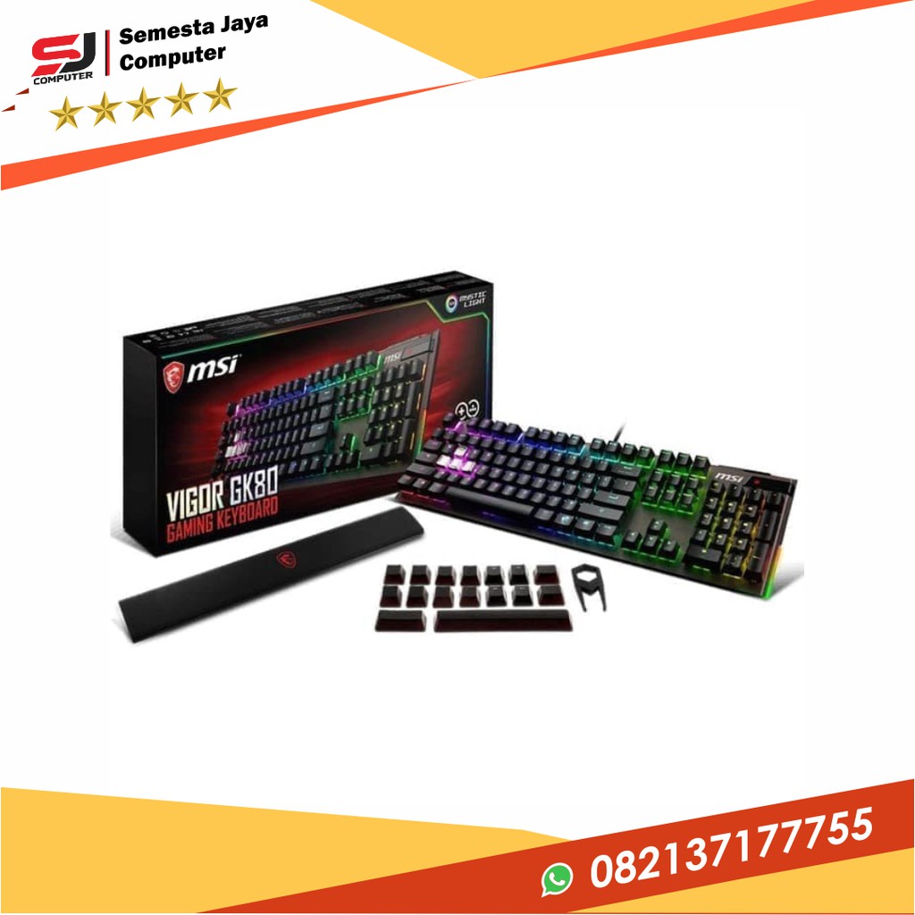 KEYBOARD MSI VIGOR GK80 US