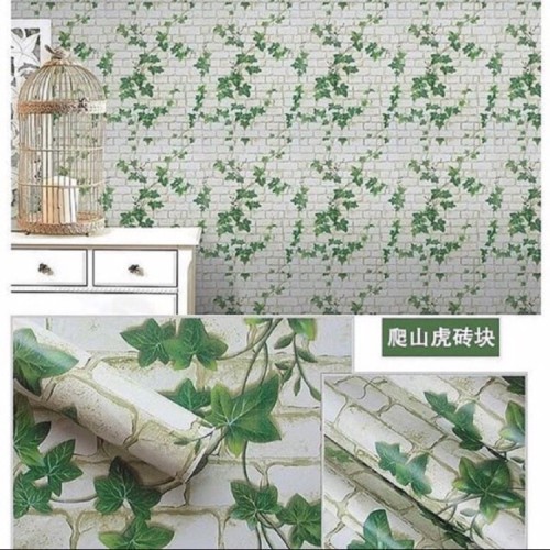 Wallpaper Dinding Motif BATA DAUN