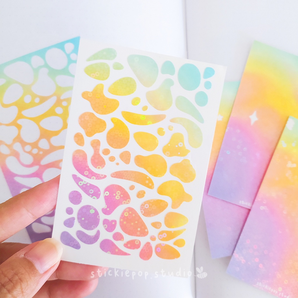

[Stickiepop] Abstract Shape Tiny Deco Sticker | Polco Polaroid Sticker | Korean Sticker | Toploader