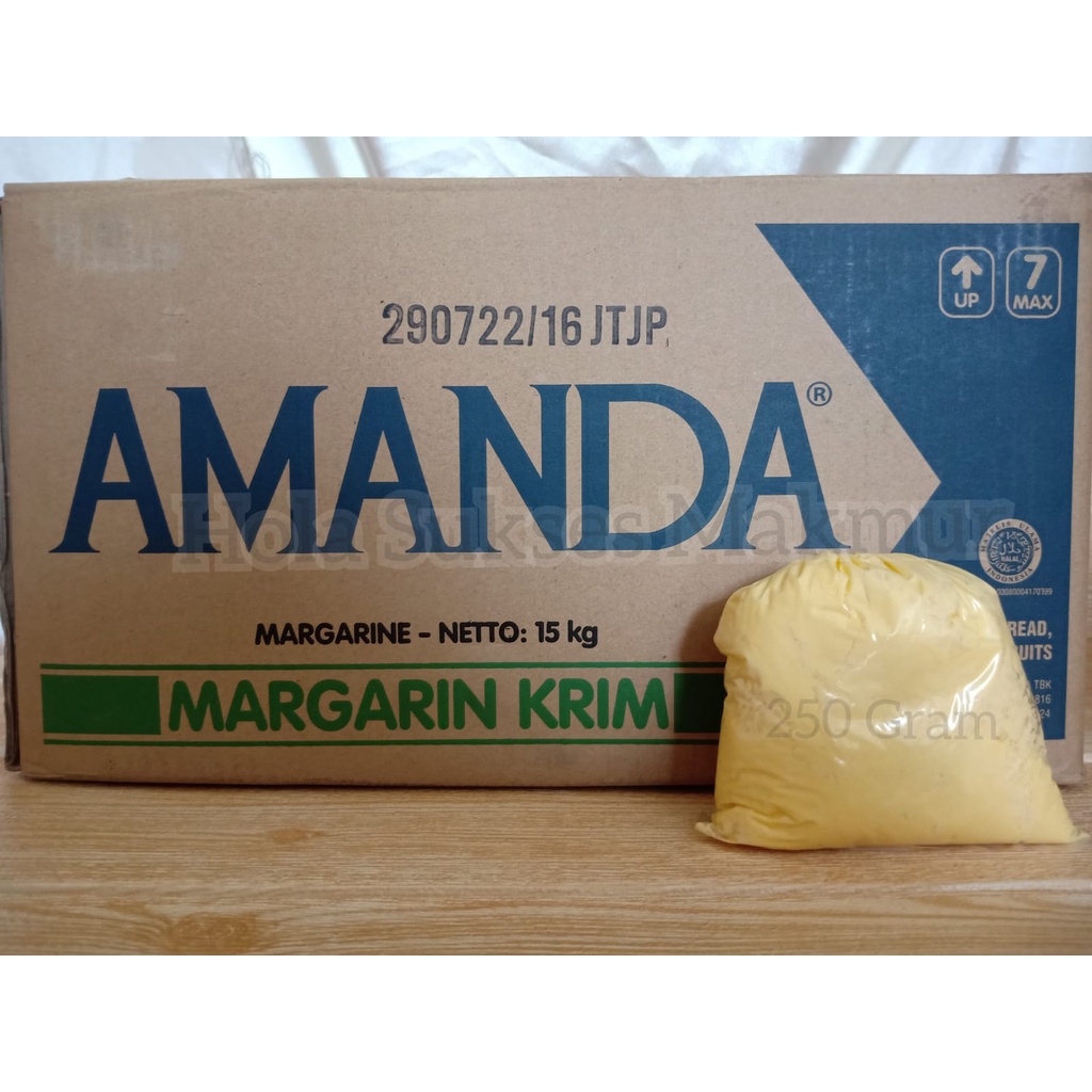 

MENTEGA AMANDA KUNING REPACK 250 GRAM / PROMO MENTEGA AMANDA KUNING 250 GRAM REPACK KILOAN / MENTEGA CURAH / MENTEGA KUE ATAU ROTI BAKAR / MARGARINE CREAM AMANDA / MENTEGA KRIM AMANDA