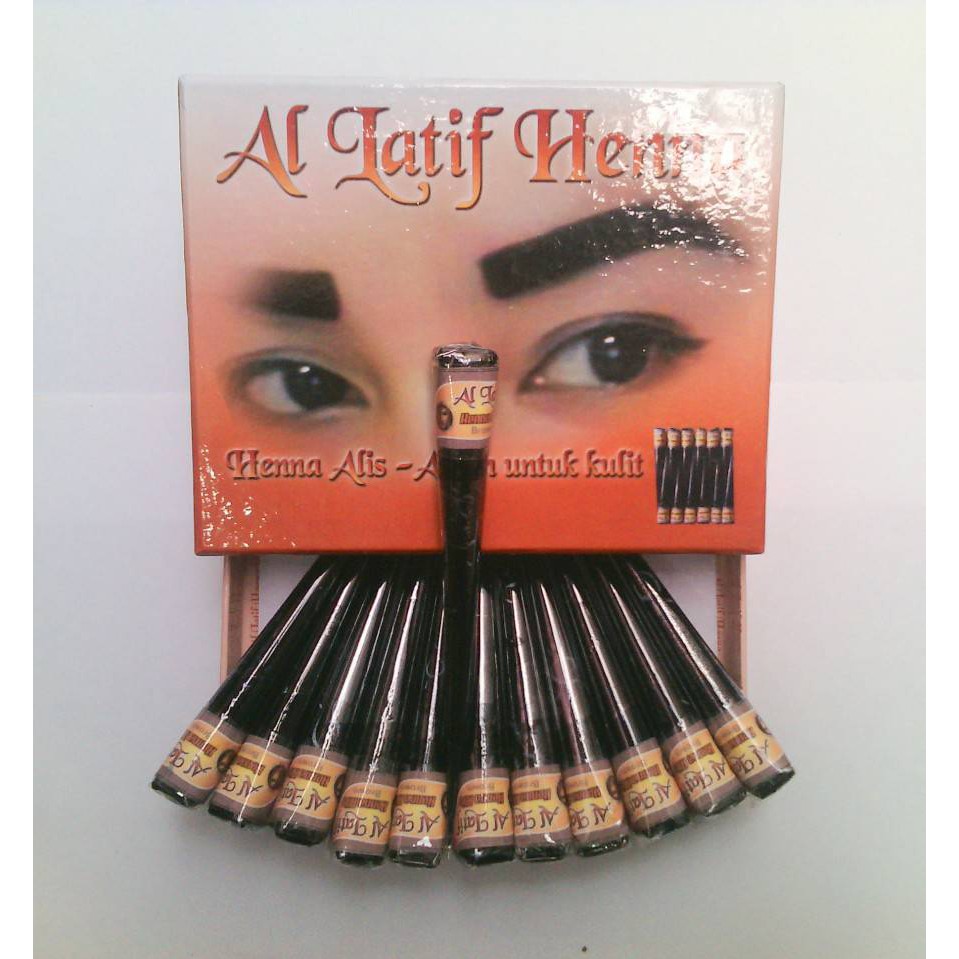 Henna Alis Eyebrow Henna Coklat Shopee Indonesia