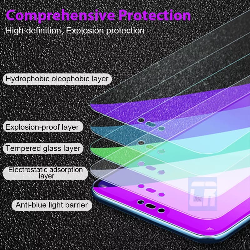 Tempered Glass Blue Light OPPO A3s / OPPO F7 Anti Gores Layar anti radiasi