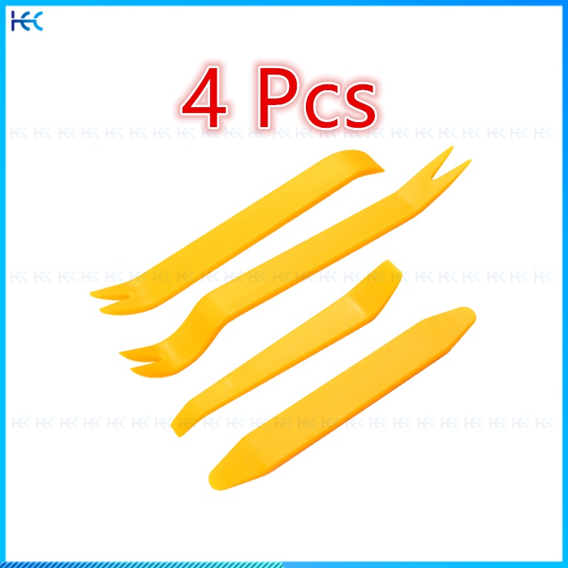 4pcs / Set Alat Linggis / Linggis / Linggis / Linggis / Pembuka Panel Audio / Headunit Mobil