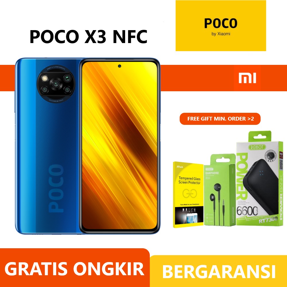 Xiaomi Poco X3 NFC 8/128 GB Garansi/ handphone