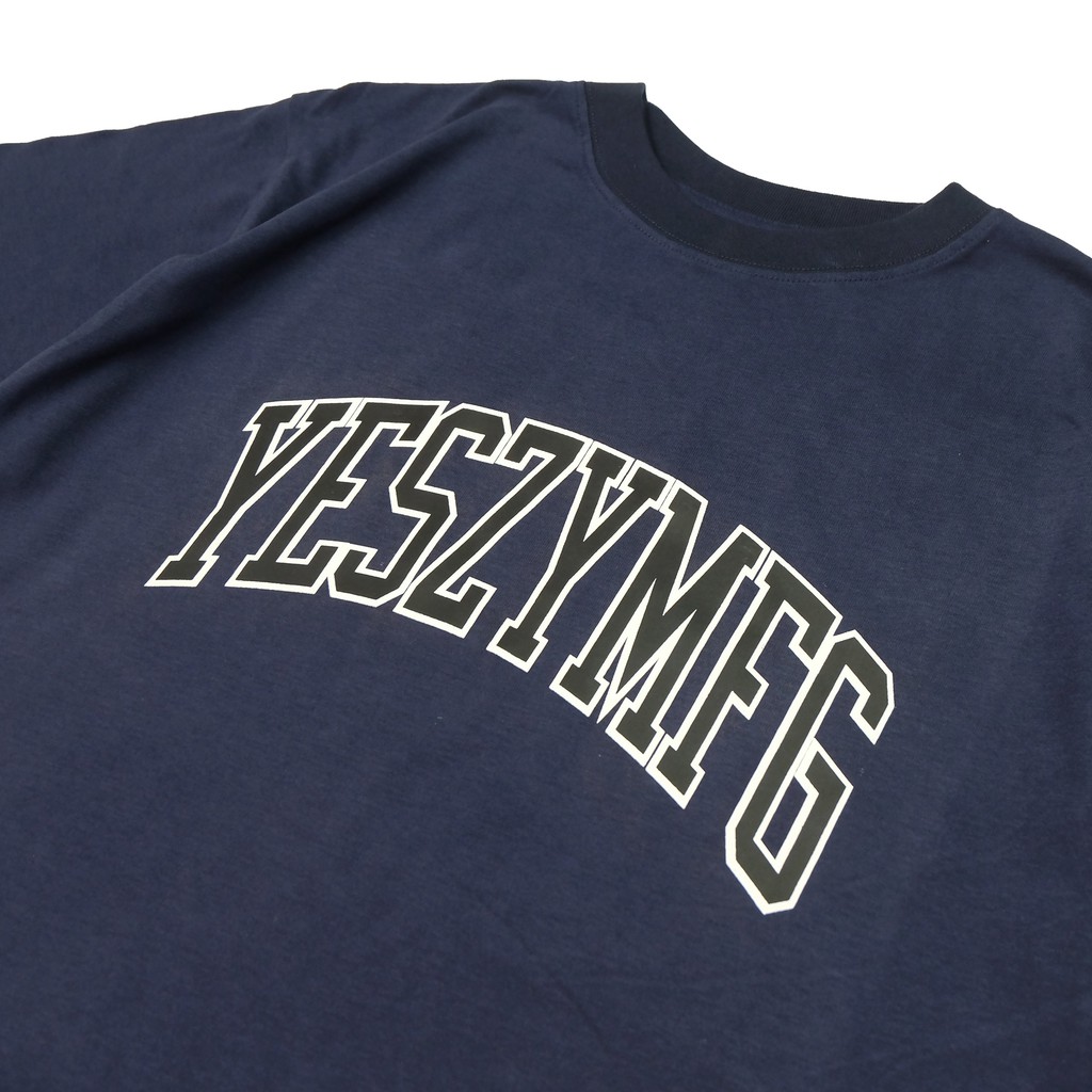 YESZY.MFG Tshirt Navy Ancient F. Black White