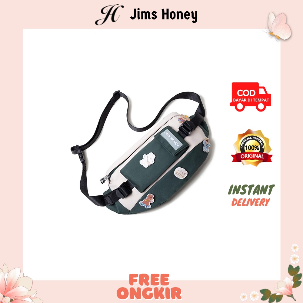 Jimshoney Olaf Waistbag - Tas Pinggang Couple Wanita Pria Waistbag Unisex Jims Honey Original Terbar