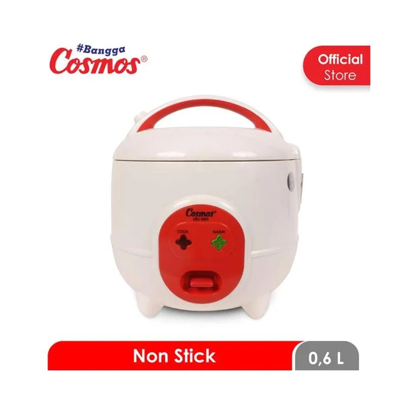 Rice cooker cosmos crj - 1001 N  ukuran 0.6 liter mini cocok untuk anak kos