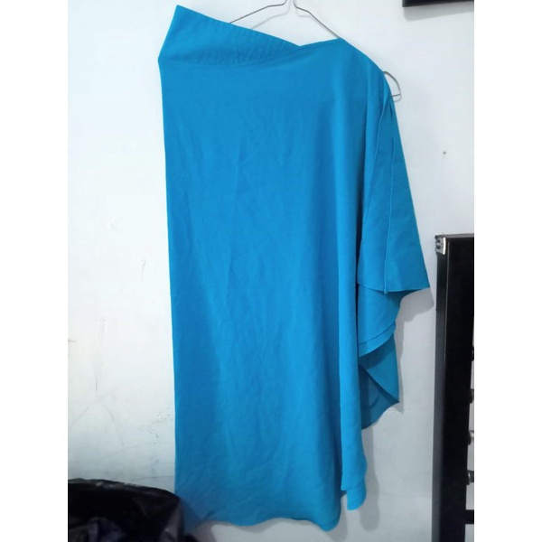 bergo khimar biru preloved