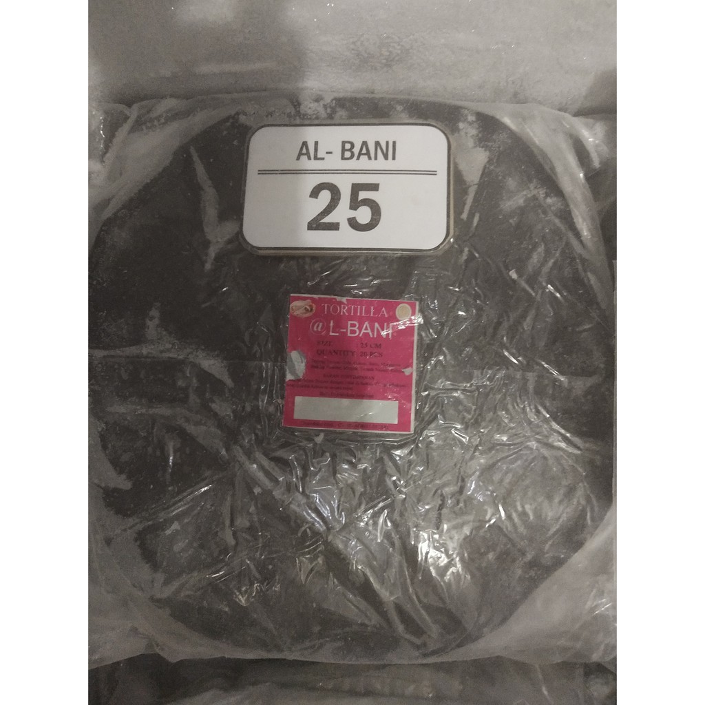 Tortilla Kulit Kebab AL-Bani 25cm Hitam - Black Albani