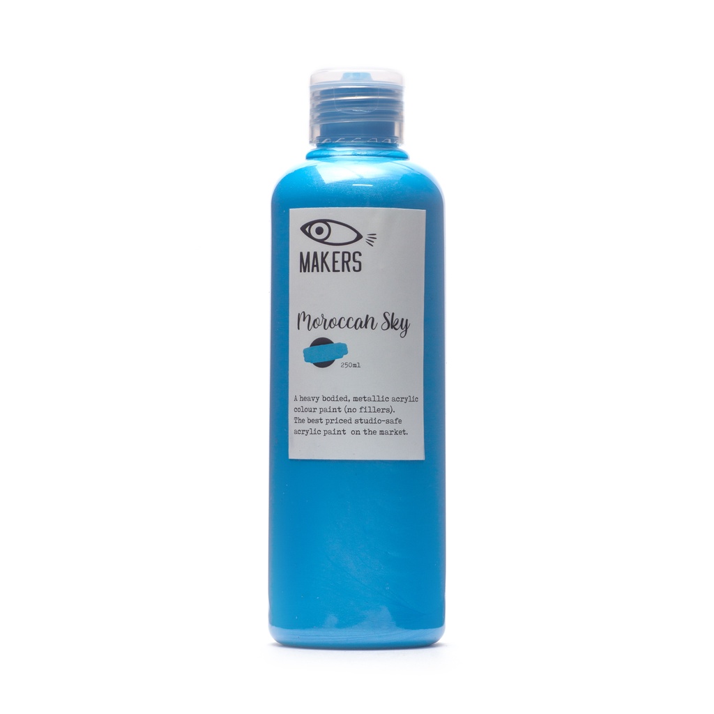 

Moroccan Sky Metallic Acrylic Paint 250ml by MAKERS