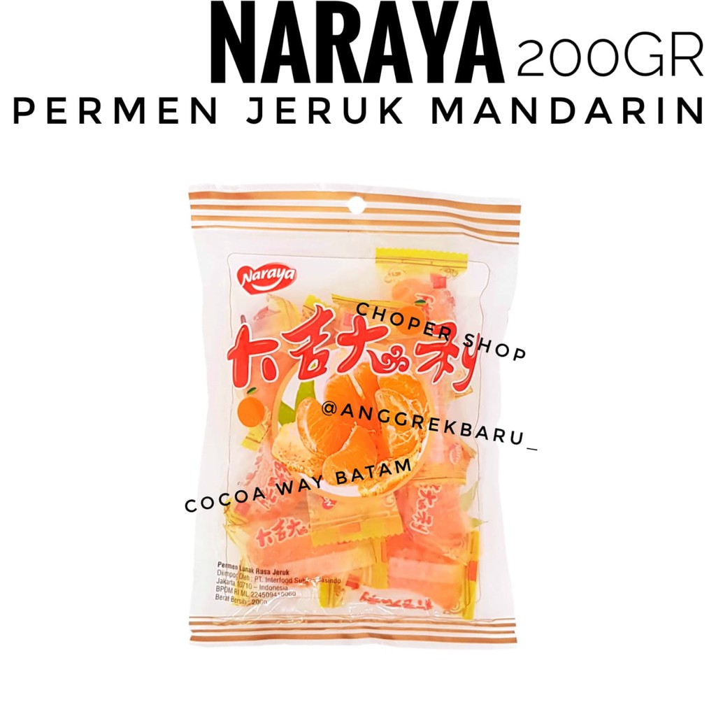 

Naraya Orange Jelly Candy 200gr