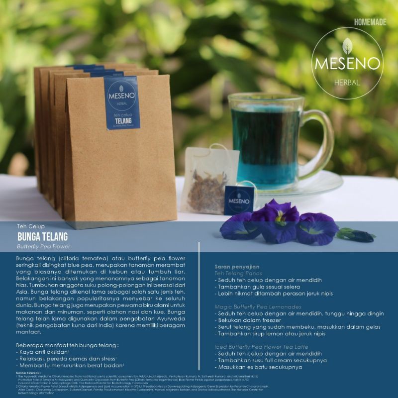 

Teh Herbal Bunga Telang MESENO