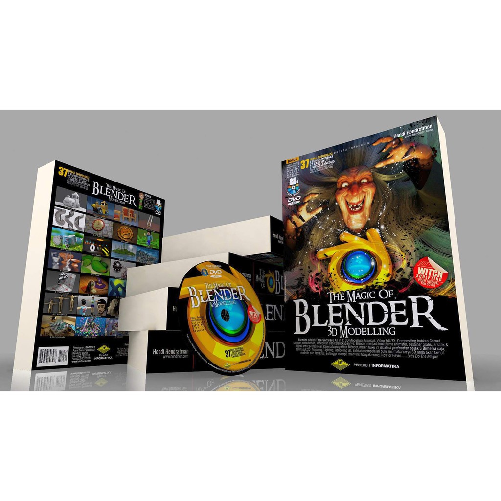 THE MAGIC OF BLENDER 3D MODELLING / BUKU 3D MAKER / BUKU PEMBUAT ANIME