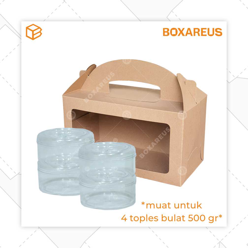 Box, Kemasan, Packaging, Cake Box, Toples Box, Box Kue | TB291416 (10pc)