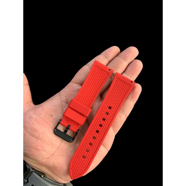 Strap Tali Jam Tangan Silikon Alexandre Christie Merah