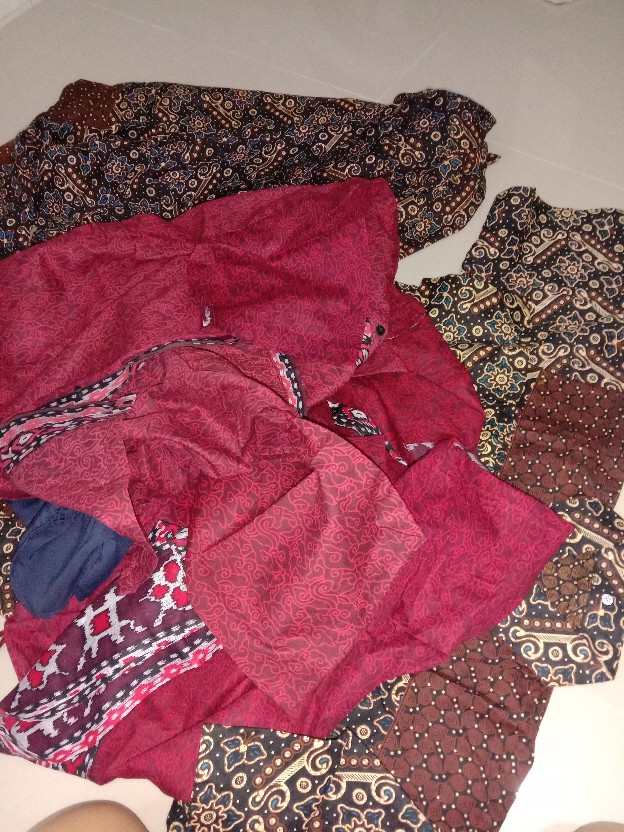 Batik Couple Keluarga - Sania Ruffle Batik Couple Ori Standar & Jumbo - Batik Pekalongan