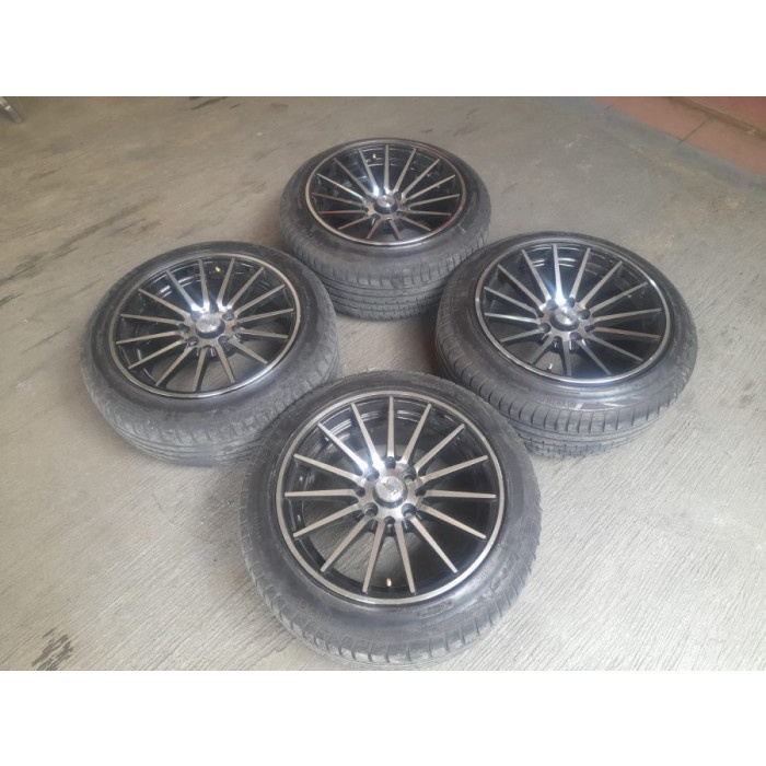 Velg Mobil Bekas Brio Vios Ring 15 TSUKUBA R15X7-8 Lubang 4 BAN 195 50 R15