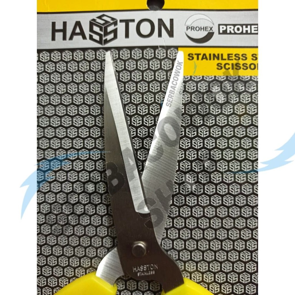 Hasston Gunting Serbaguna 8 Inch Stainless Steel Prohex Termurah Berkualitas