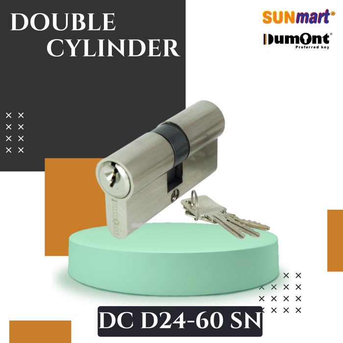 DUMONT DC D24-60 SN DOUBLE CYLINDER KUNCI PINTU RUMAH