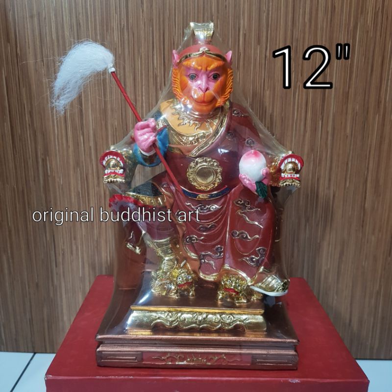 patung dewa sun wu kong raja kera sakti 12 inch