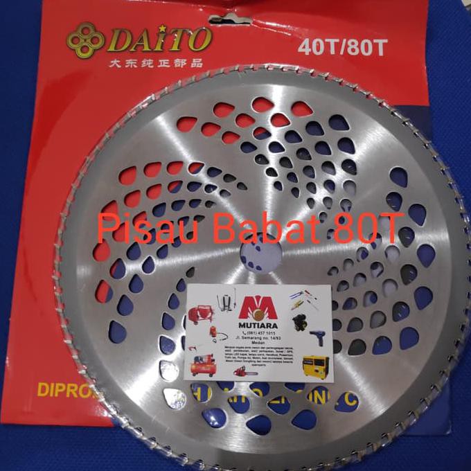 Kualitas Terbaik] Mata Pisau Babat Potong Rumput Bulat 80 Mata 80T Daito