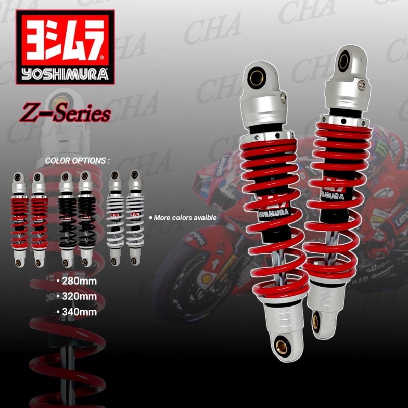 shock breaker yosimura Z SERIES MOTOR BEBEK UK 280/320 mm 340 mm RX KING SUPRA kharisma C70