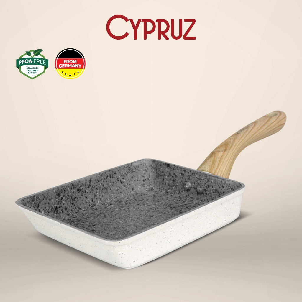 Cypruz WHITE GRANITE Series: EGG Pan 13x18cm 10X1