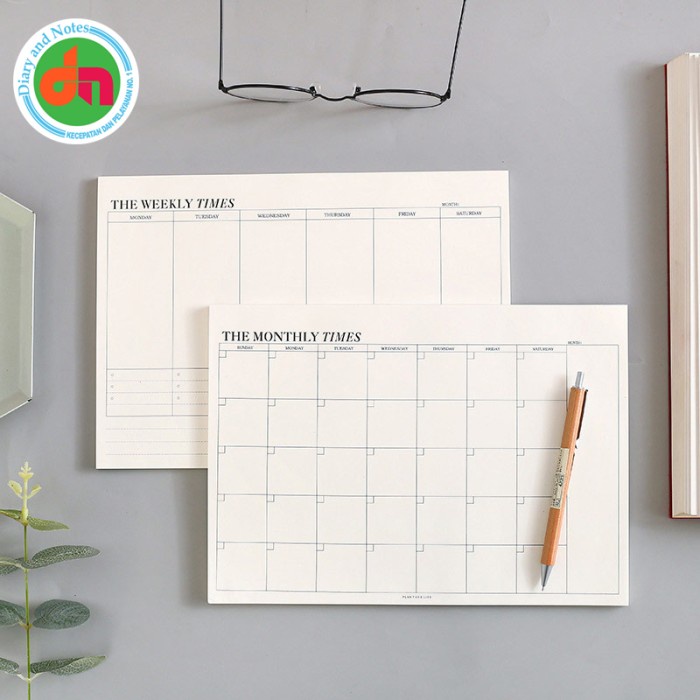 

[RESTOCK] Kertas Memopad Perencanaan The Times Weekly Monthly Planner Memopad - Monthly Times