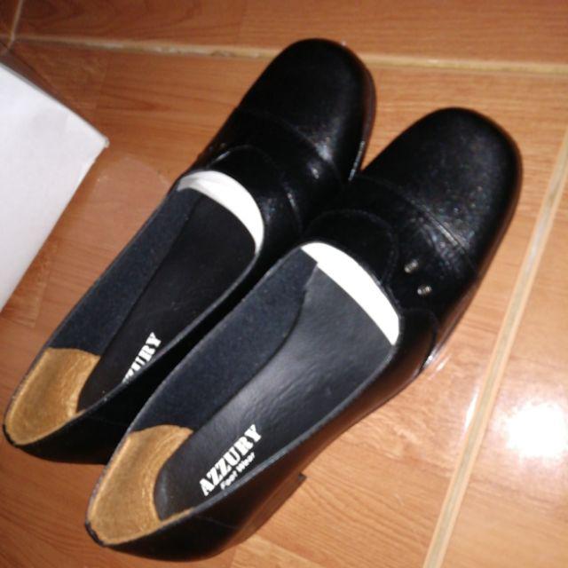 Sepatu Fantofel Wanita Kulit Lt29 Lm Hitam