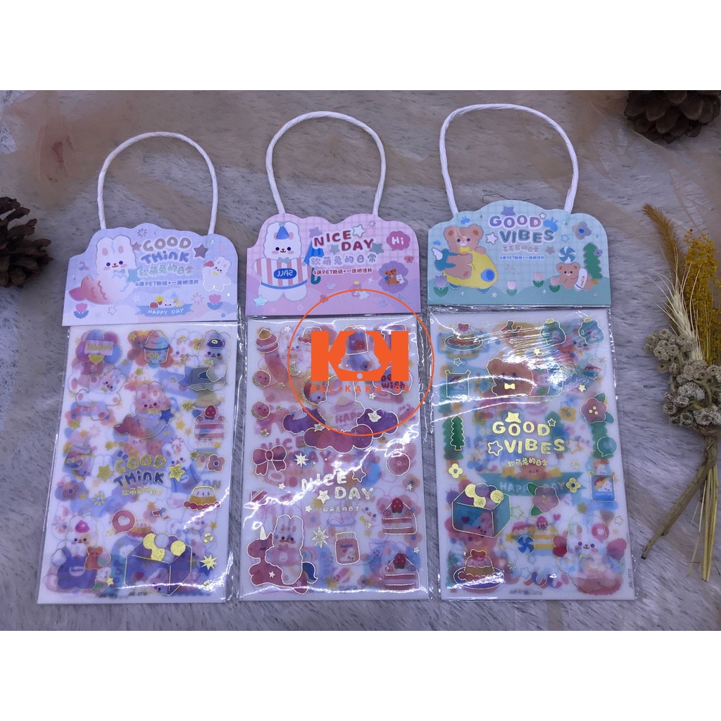 (4 LEMBAR) STICKER TEMPEL KARAKTER LUCU MODEL TAS GANTUNG ISI 4 LEMBAR / STICKER KARAKTER LUCU / STIKER TEMPEL / STICKER MODEL TAS/ STIKER GANTUNG / STIKER TAS / STICKER ANAK