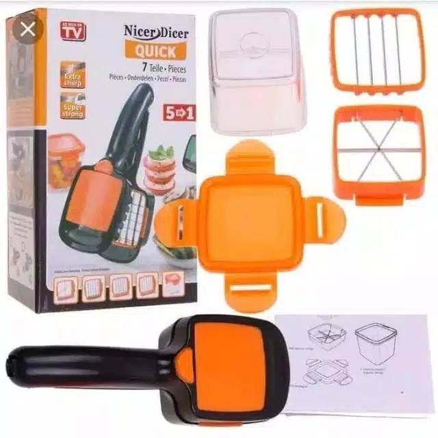 SM- Nicer Dicer Quick 5 in 1 Alat Pemotong Sayur Buah Serbaguna